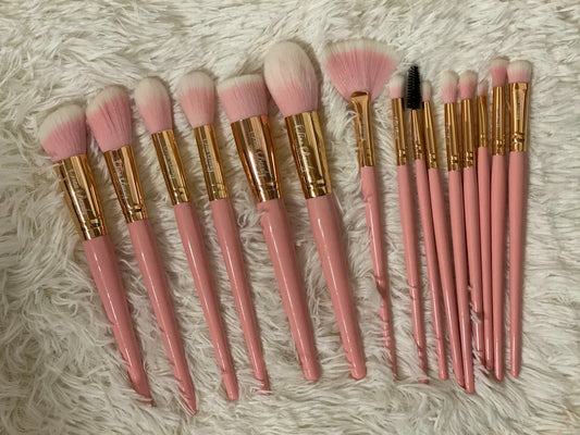 15 Piece Makeup Brush Set